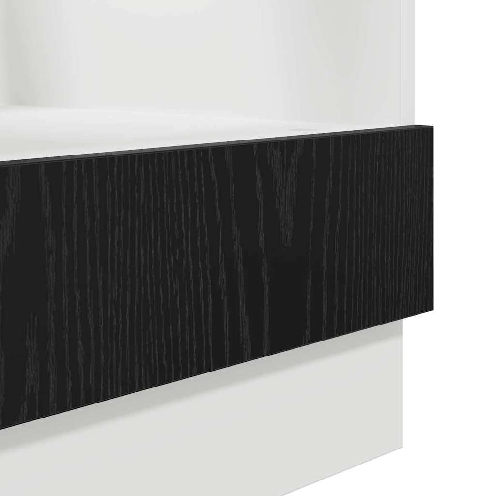 Oven cabinet Black oak 60 x 46 x 81.5 cm Engineered wood