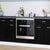 Oven cabinet Black oak 60 x 46 x 81.5 cm Engineered wood