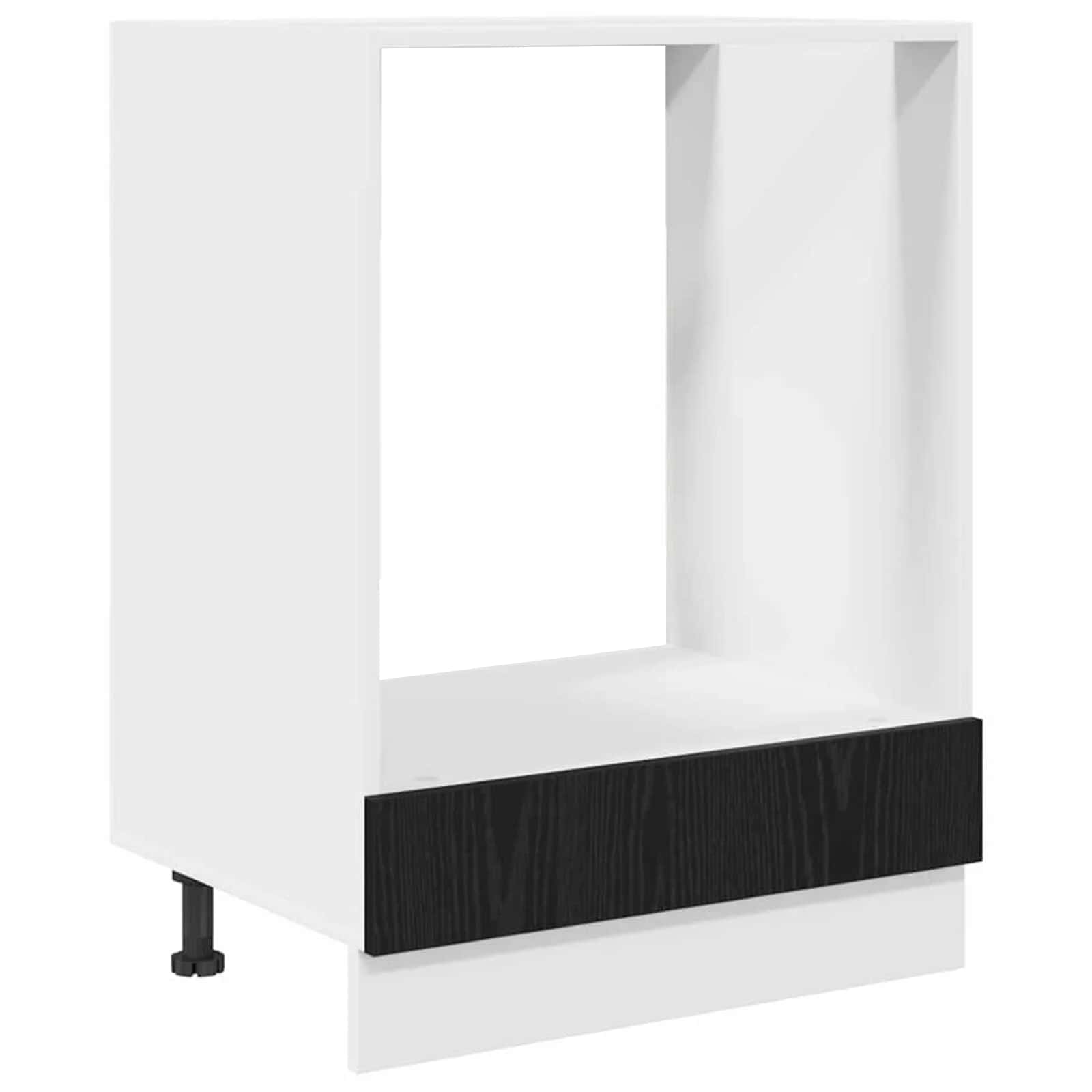 Oven cabinet Riga Black oak 60 x 46 x 81,5 cm Engineered Wood