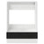 Oven cabinet Black oak 60 x 46 x 81.5 cm Engineered wood