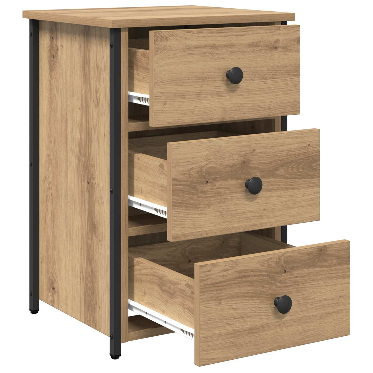 Bedside Cabinet with Drawer 2 pcs Brown 40 x 36 x 60 cm