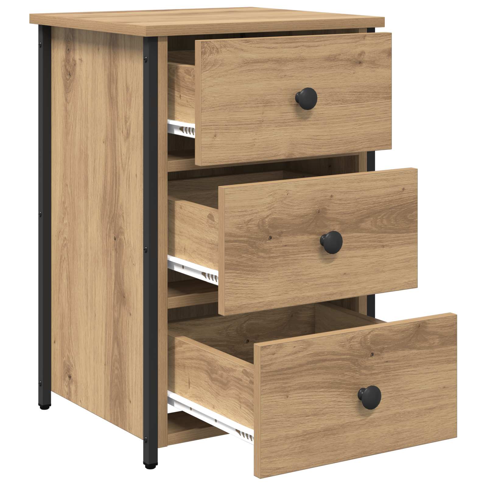 Bedside Cabinet with Drawer 2 pcs Brown 40 x 36 x 60 cm