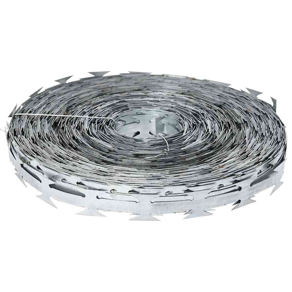 Razor Wire Silver 5000 x 1,9 cm Galvanised steel