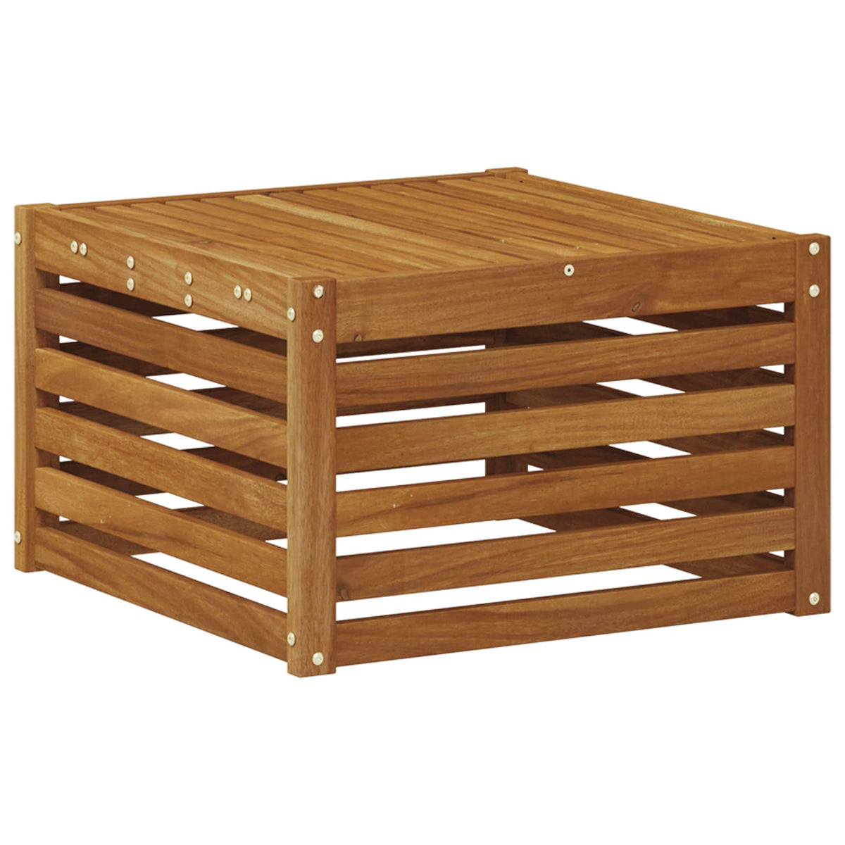 Outdoor Sofa Set 7 pcs Natural and Anthracite Solid Acacia Wood