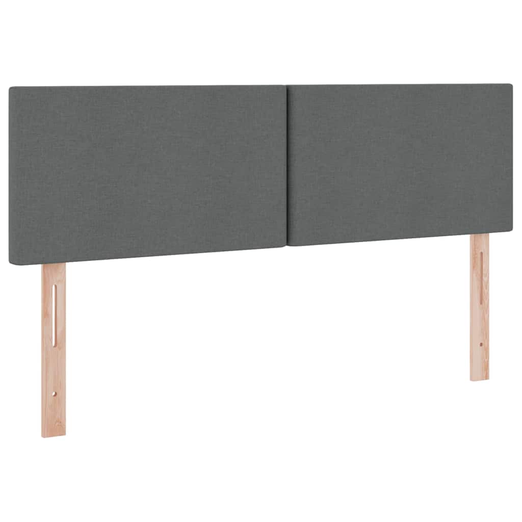 Storage Bed with Mattress Dark Grey 137 x 190 cm Fabric