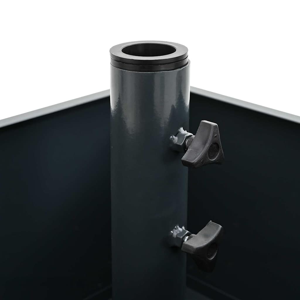 Parasol Base Manual Anthracite 45 x 45 x 45 cm Steel