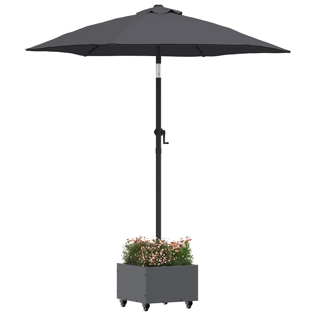 Parasol Base Manual Anthracite 45 x 45 x 45 cm Steel