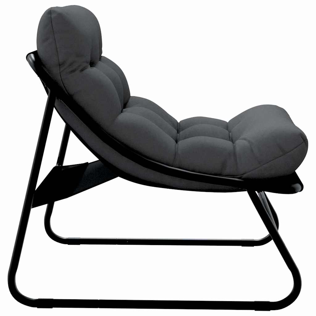 Garden Furniture 2 pcs Black Powder-Coated Steel