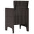 Garden Chair 2 pcs Brown 53 x 49 x 85 cm PP