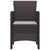Garden Chair 2 pcs Brown 53 x 49 x 85 cm PP