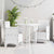 Garden Chair 2 pcs White 53 x 49 x 85 cm PP