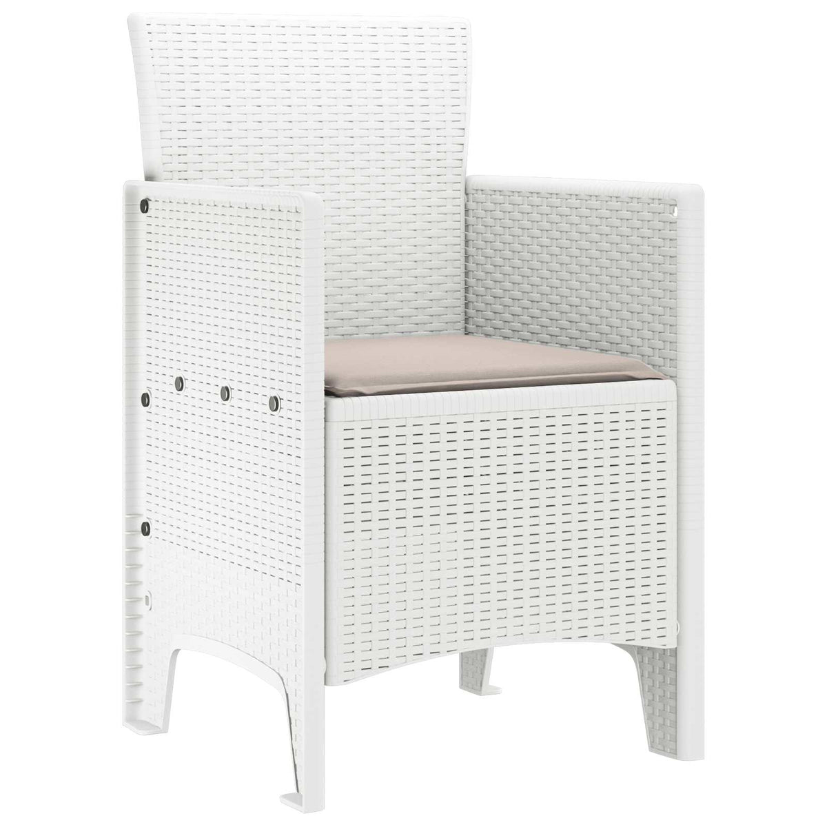 Garden Chair 2 pcs White 53 x 49 x 85 cm Polypropylene