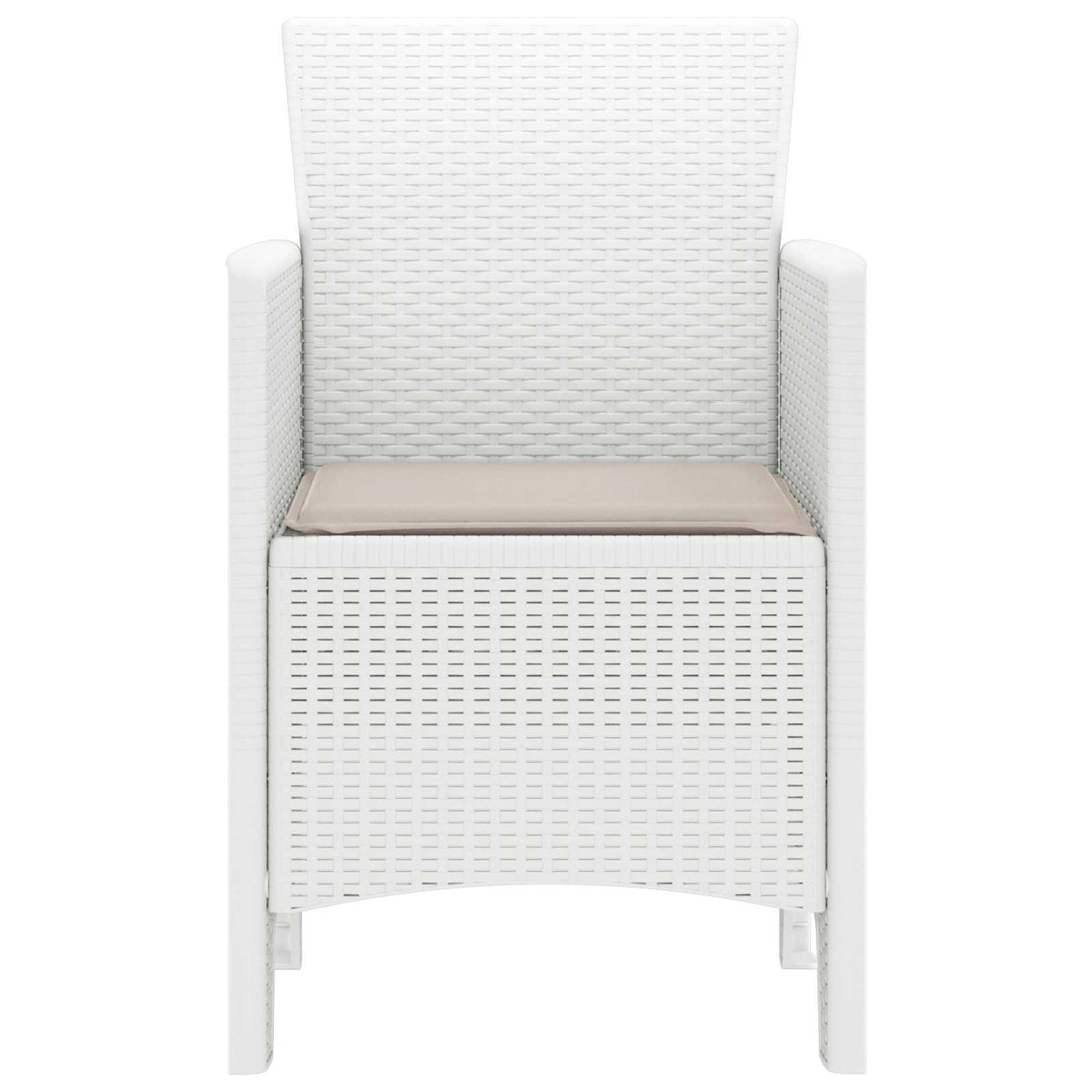 Garden Chair 2 pcs White 53 x 49 x 85 cm Polypropylene