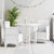 Garden Chair 2 pcs White 53 x 49 x 85 cm PP