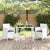 Garden Chair 2 pcs White 53 x 49 x 85 cm PP
