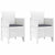 Garden Chair 2 pcs White 53 x 49 x 85 cm PP