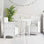 Garden Chair 2 pcs White 53 x 49 x 85 cm PP