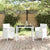 Garden Chair 2 pcs White 53 x 49 x 85 cm PP