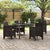 Garden Chair 4 pcs Brown 53 x 49 x 85 cm PP