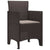 Garden Chair 4 pcs Brown 53 x 49 x 85 cm PP