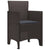 Garden Chair 4 pcs Brown 53 x 49 x 85 cm PP