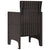 Garden Chair 4 pcs Brown 53 x 49 x 85 cm PP