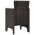 Garden Chair 4 pcs Brown 53 x 49 x 85 cm PP