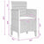 Garden Chair 4 pcs White 53 x 49 x 85 cm PP