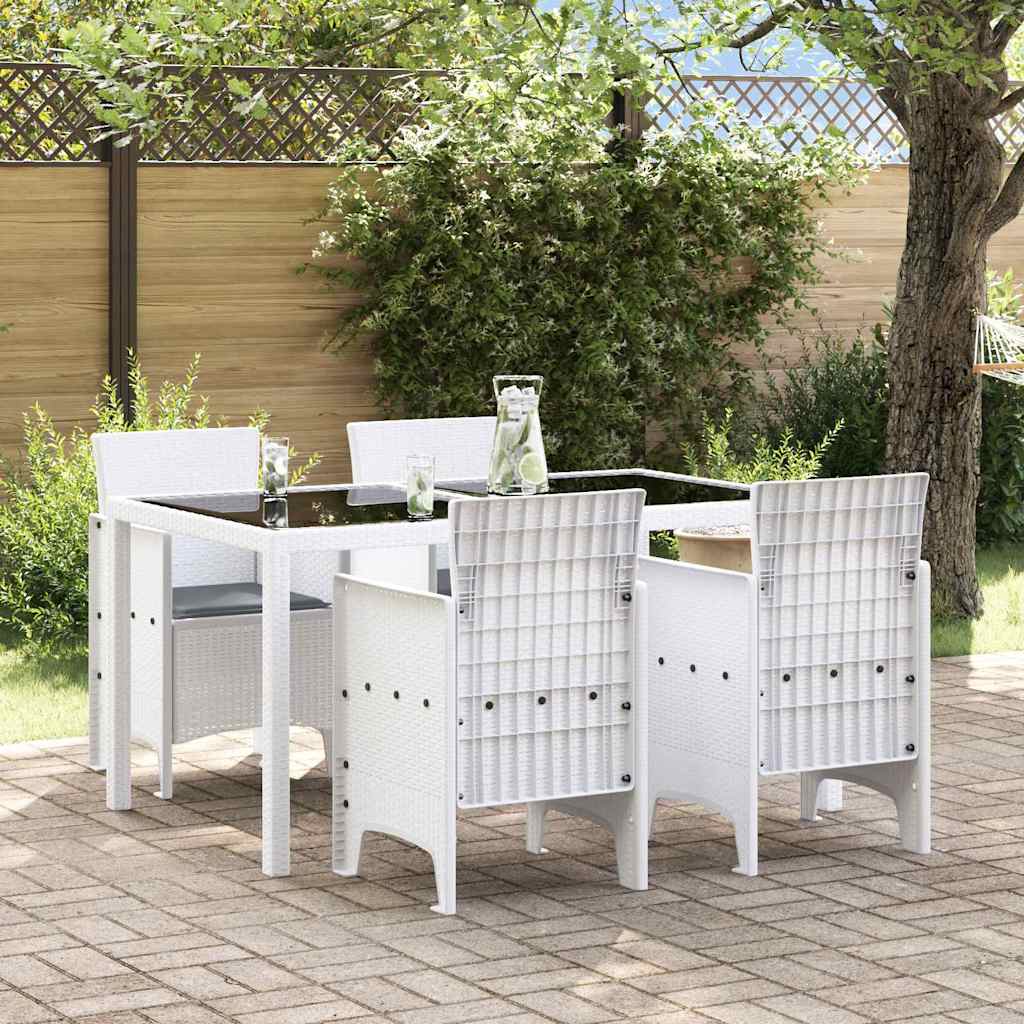 Garden Chair 4 pcs White 53 x 49 x 85 cm Polypropylene