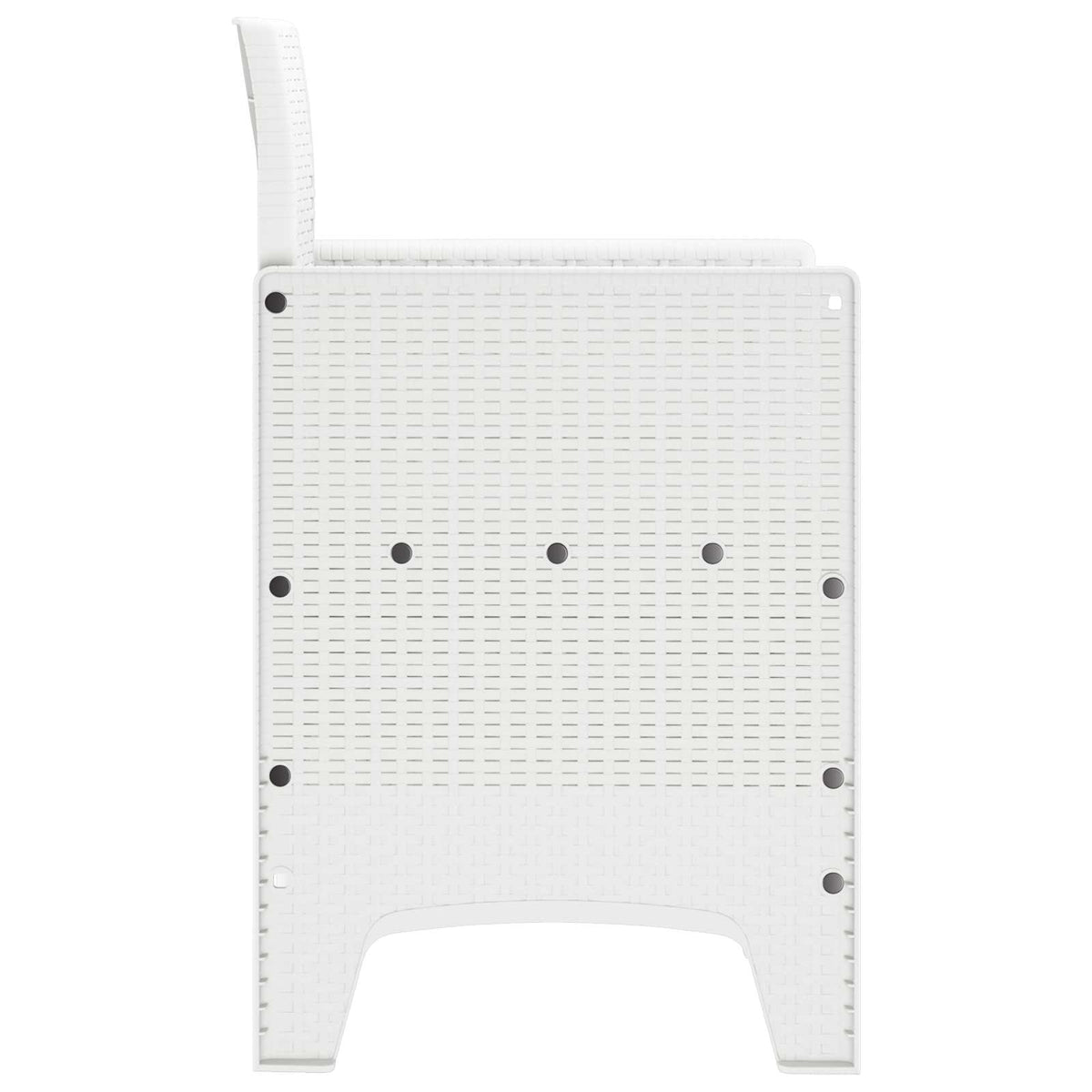 Garden Chair 4 pcs White 53 x 49 x 85 cm Polypropylene