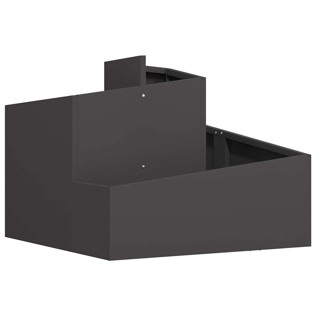 Garden Planter Black 60 x 60 x 50 cm Cold-rolled Steel