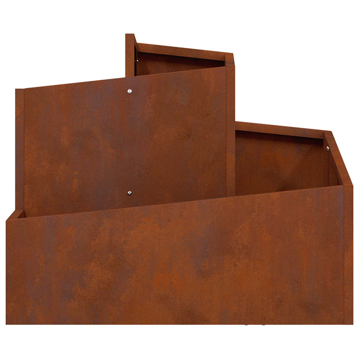 Garden Planter Brown 60 x 60 x 50 cm Weathering Steel