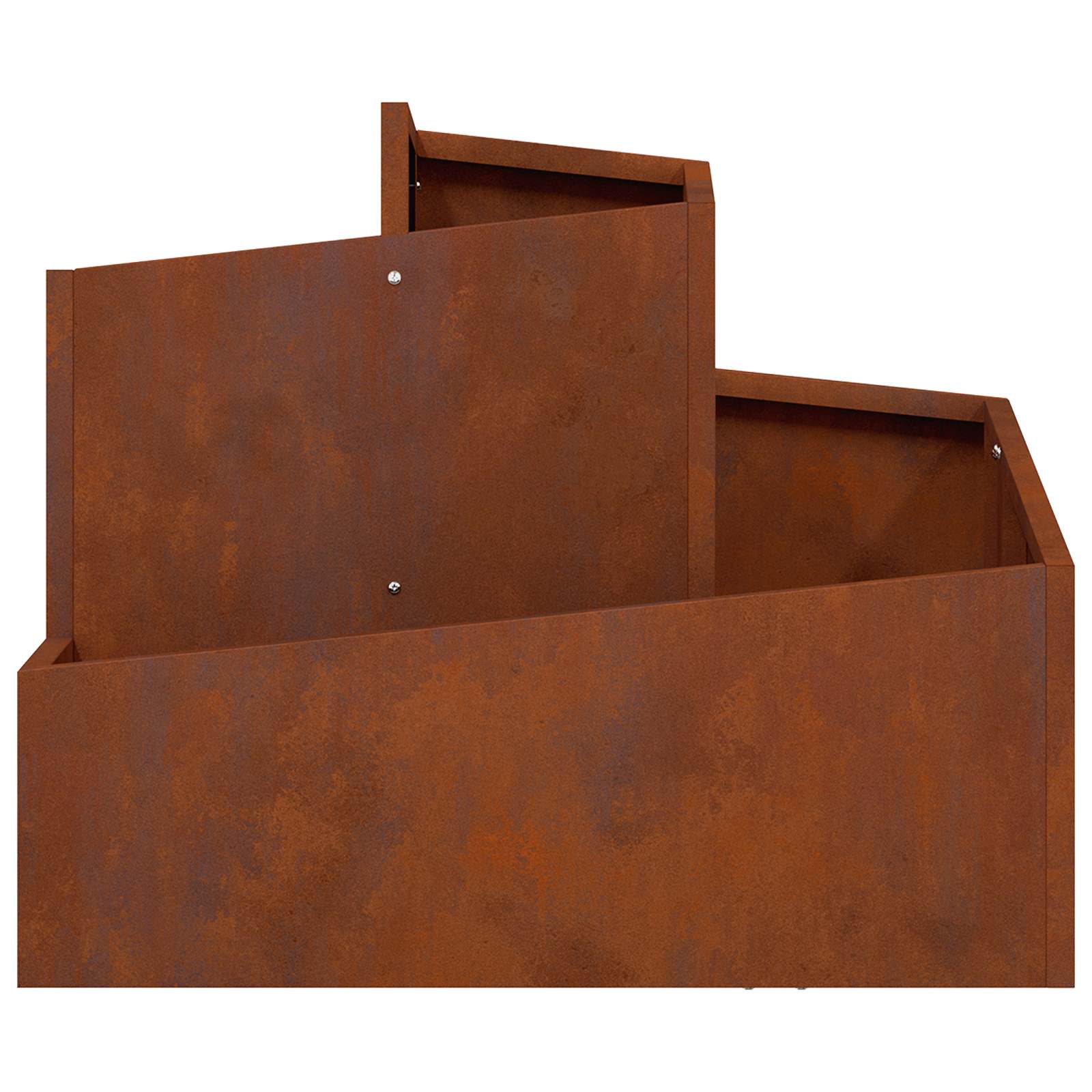 Garden Planter Brown 60 x 60 x 50 cm Weathering Steel