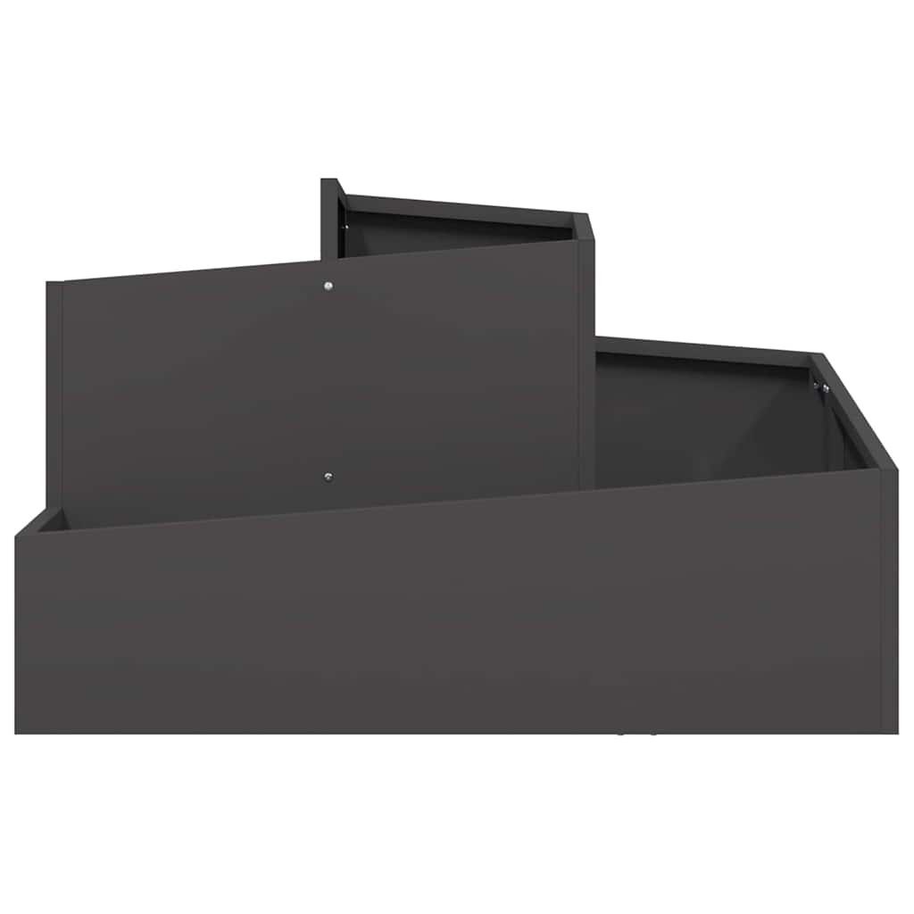Garden Planter Black 80 x 80 x 50 cm Cold-rolled Steel