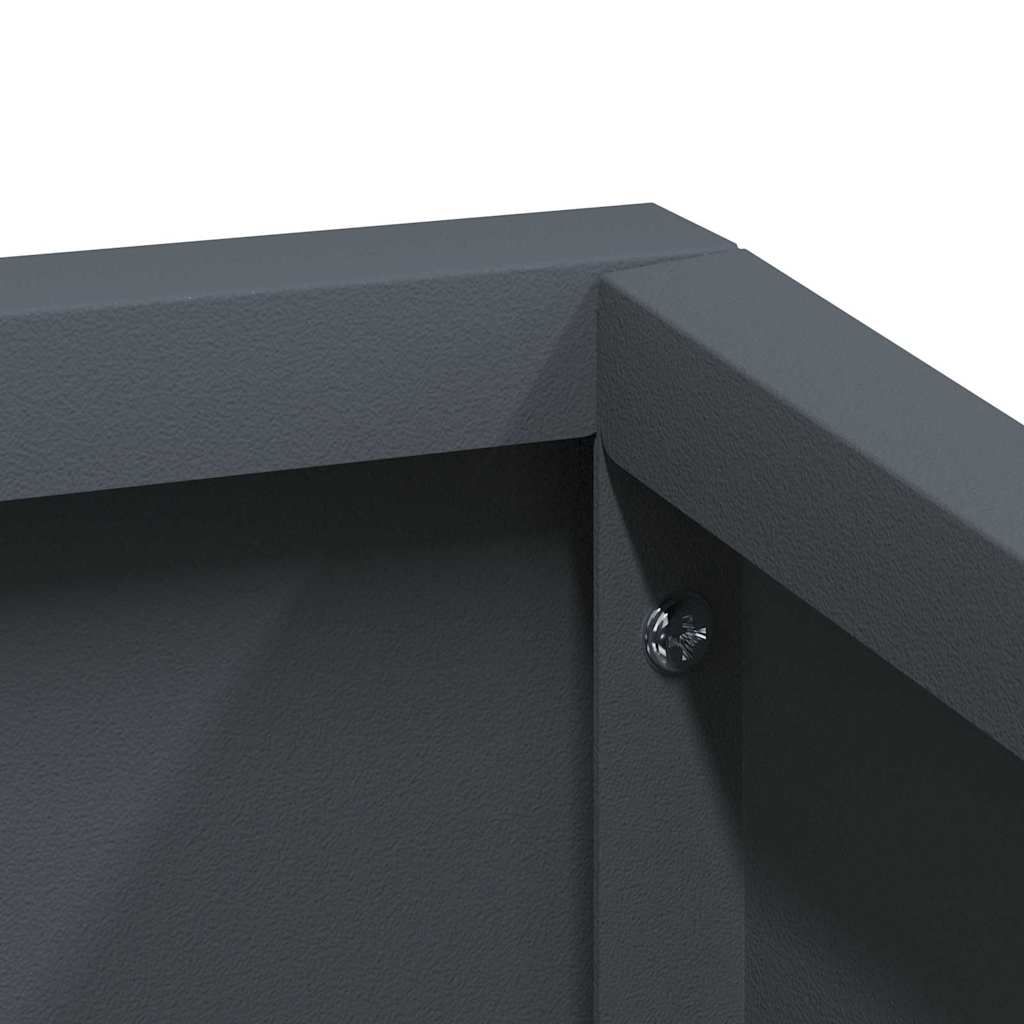 Garden Planter Anthracite 100 x 100 x 50 cm Cold-rolled Steel
