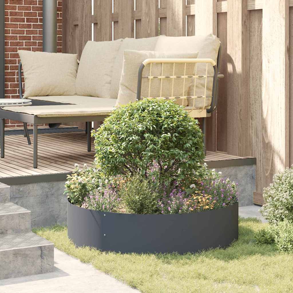 Planter Ring Anthracite 80 x 80 x 20 cm Cold-rolled Steel