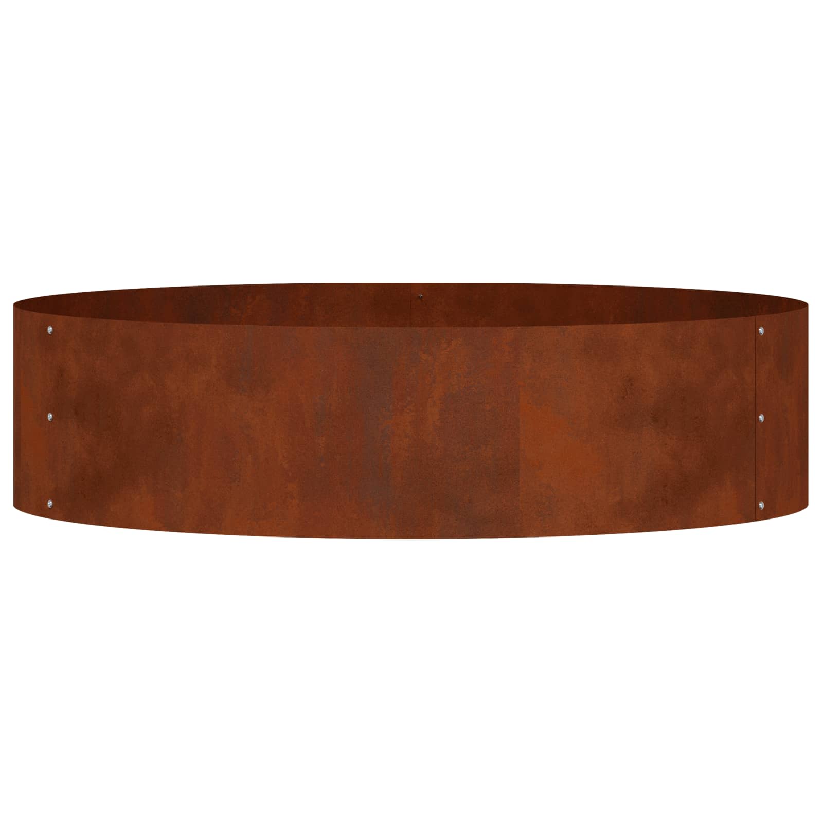 Planter Ring Brown 80 x 80 x 20 cm Weathering Steel
