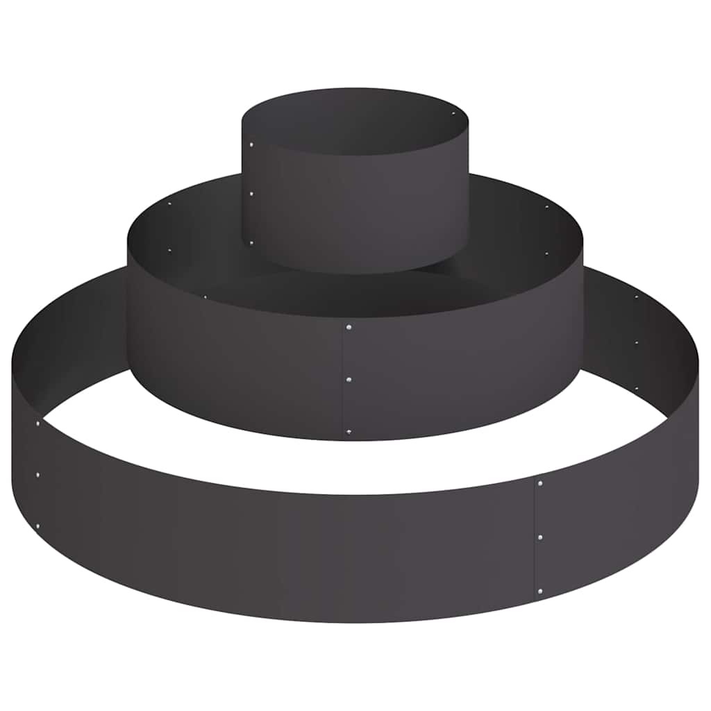 Garden Planter Black 120 x 120 x 20 cm Cold-rolled Steel