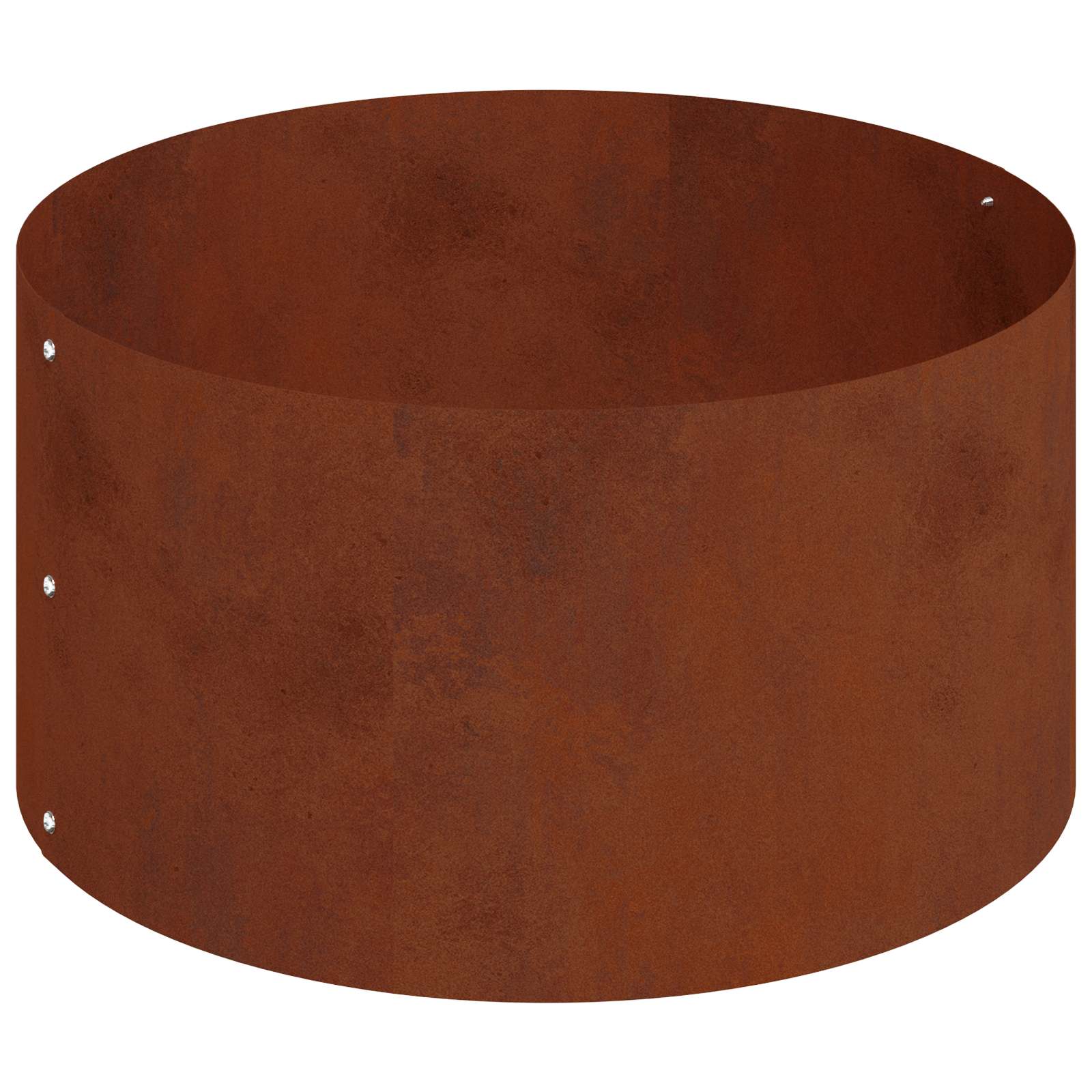 Garden Planter Brown 120 x 120 x 20 cm Weathering Steel