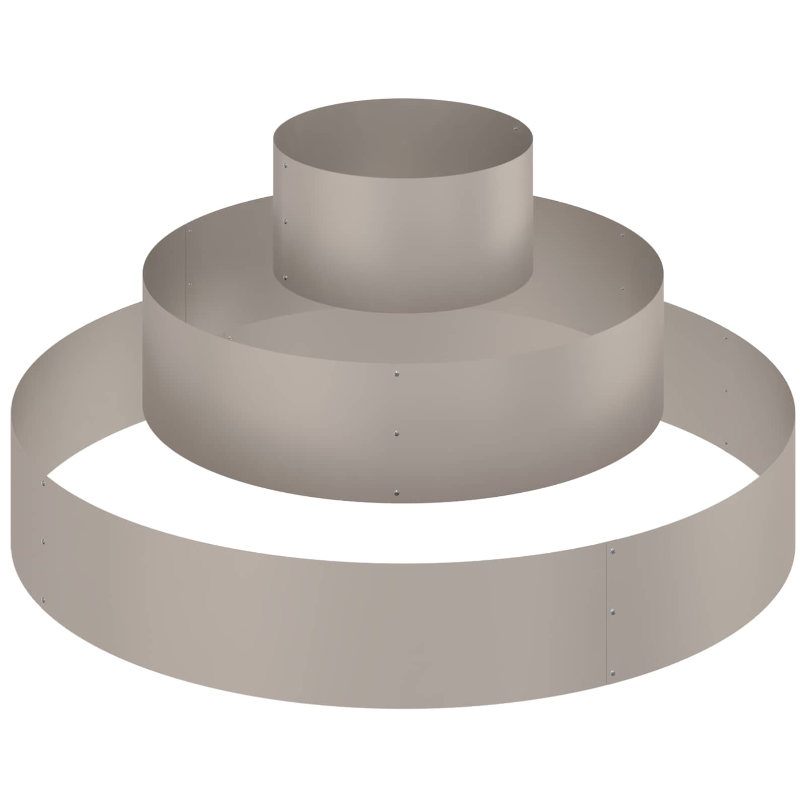 Garden Planter Brown 120 x 120 x 20 cm Weathering Steel