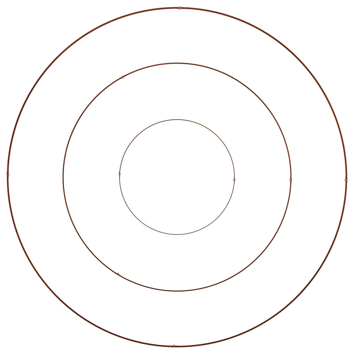 Garden Planter Brown 120 x 120 x 20 cm Weathering Steel