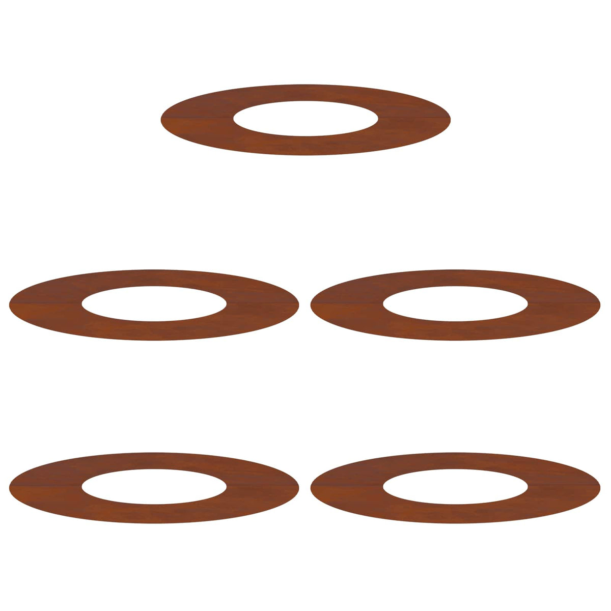 suitable for Flat Tree Rings 5 pcs Brown Ø30 / 60 cm