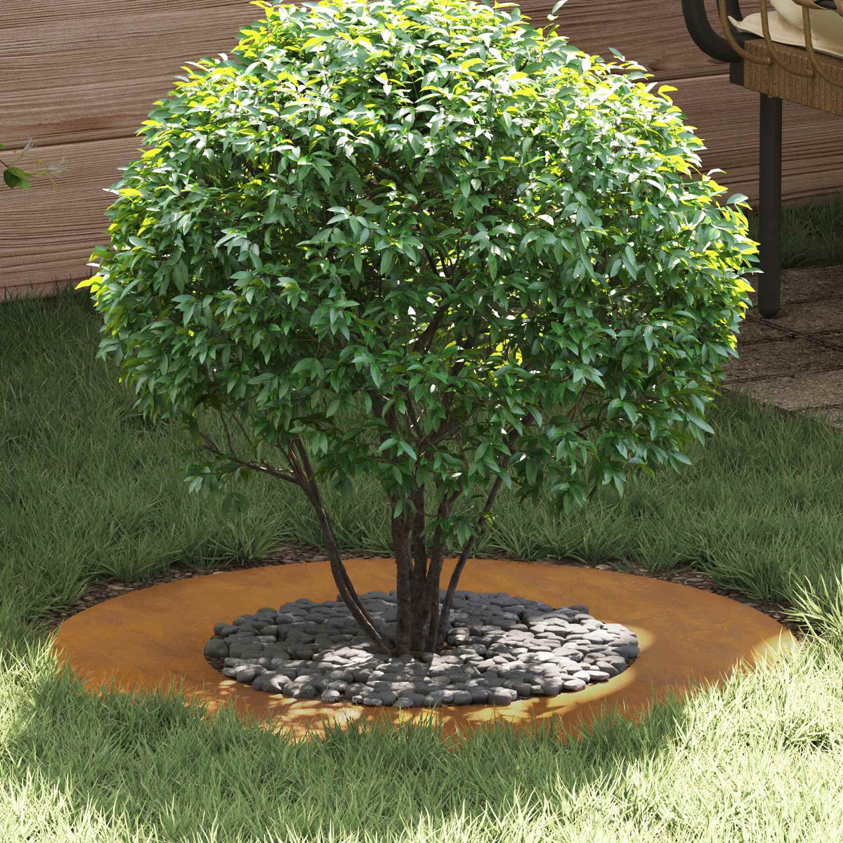 suitable for Flat Tree Ring Brown Ø40 / 70 cm Weathering Steel