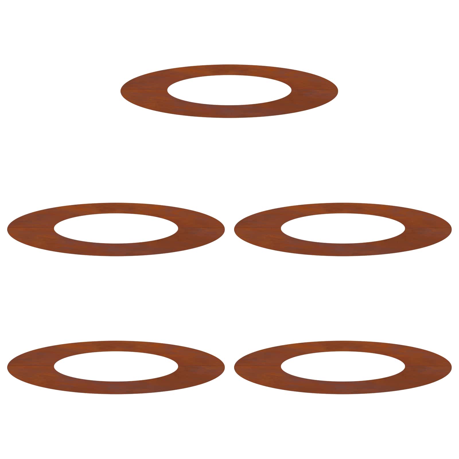 suitable for Flat Tree Rings 5 pcs Brown Ø40 / 70 cm