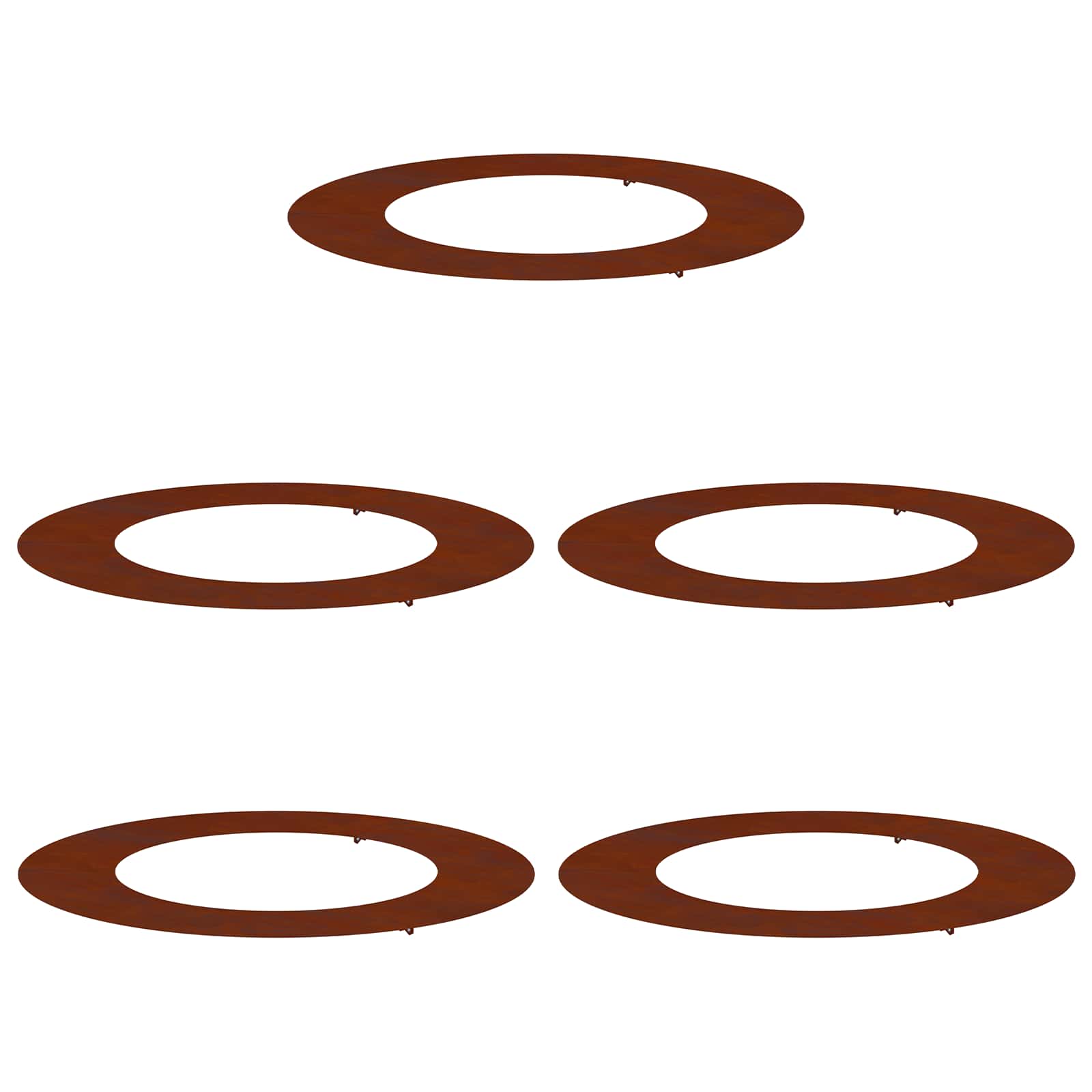 suitable for Flat Tree Rings 5 pcs Brown Ø50 / 80 cm