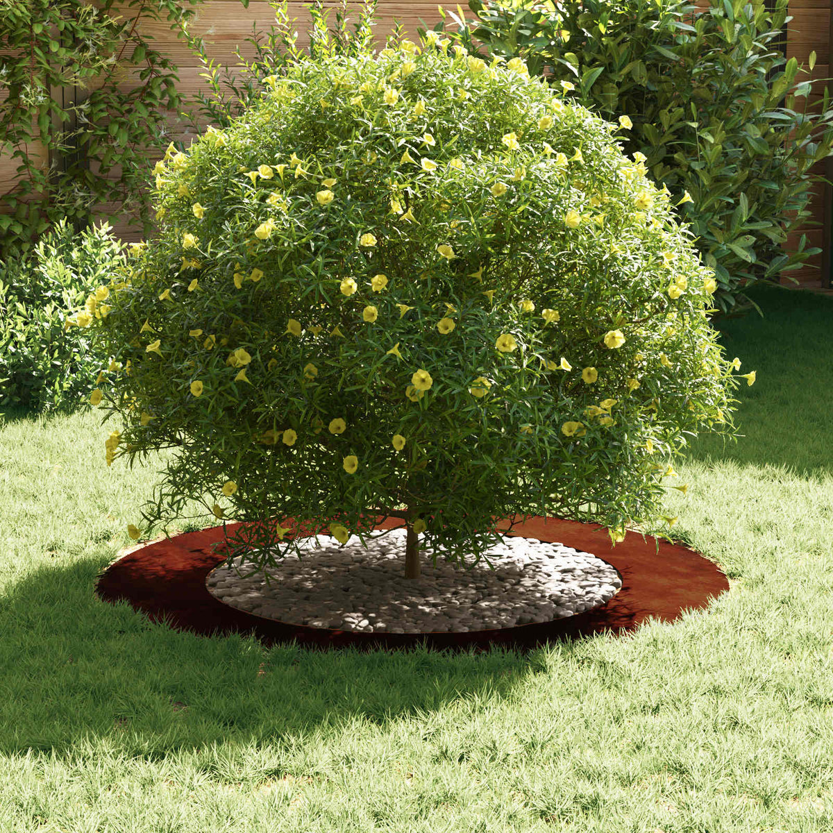 suitable for Flat Tree Ring Brown Ø60 / 90 cm Weathering Steel