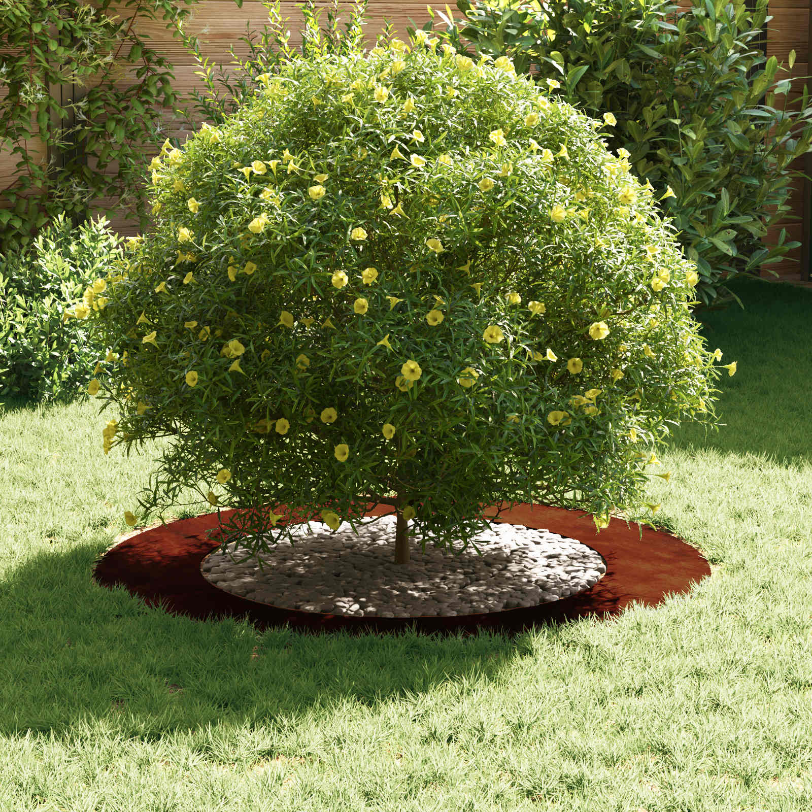 suitable for Flat Tree Ring Brown Ø60 / 90 cm Weathering Steel