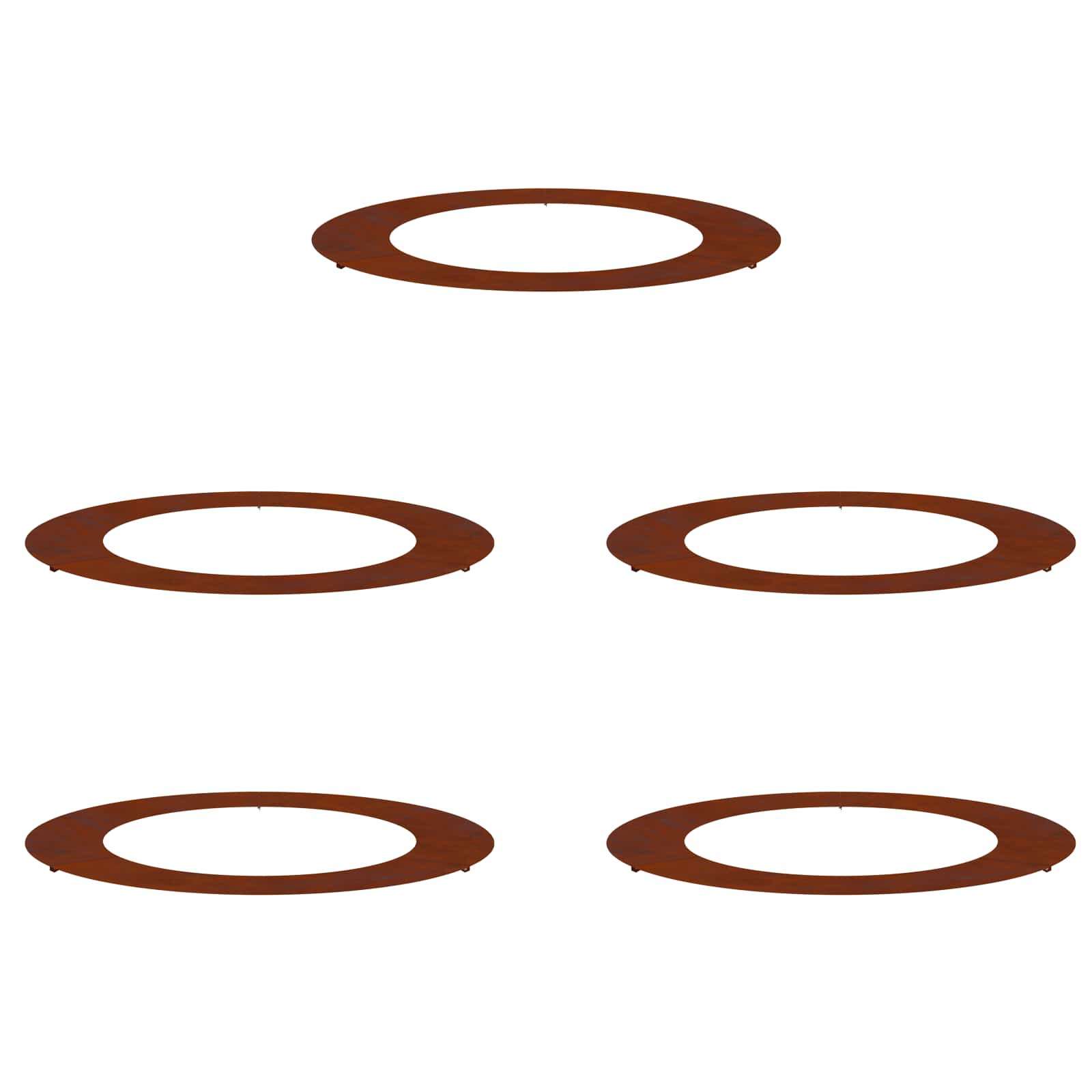 suitable for Flat Tree Rings 5 pcs Brown Ø60 / 90 cm