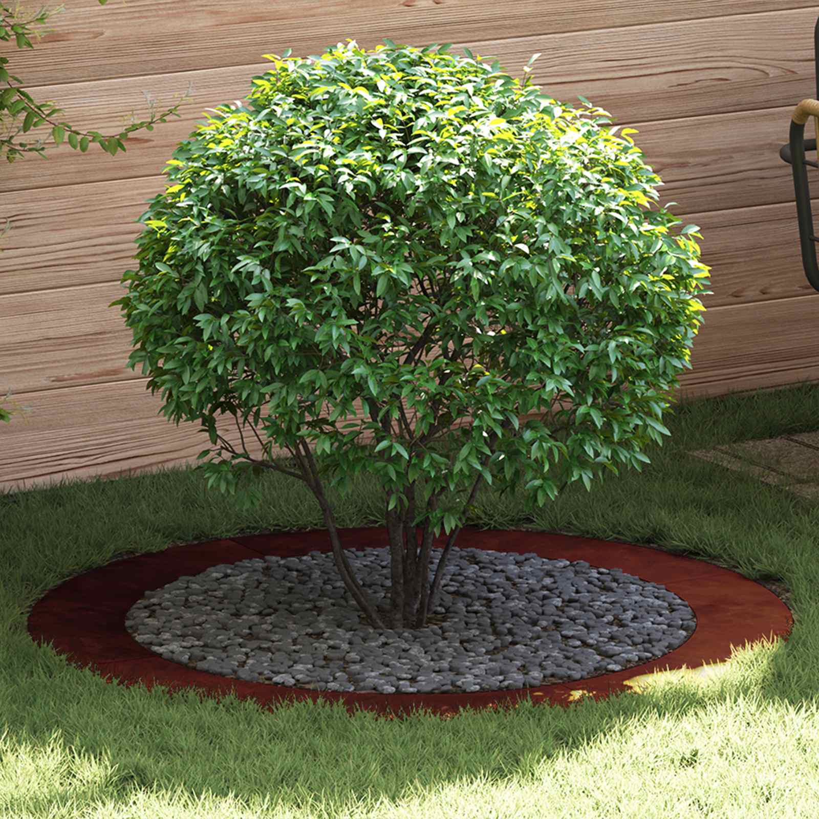 suitable for Flat Tree Ring Brown Ø90 / 120 cm Weathering Steel