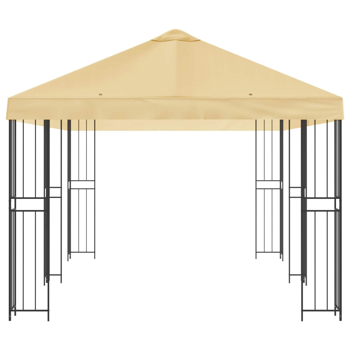Gazebo with Sidewalls 6 x 3 m Cream Polyester and Steel 190